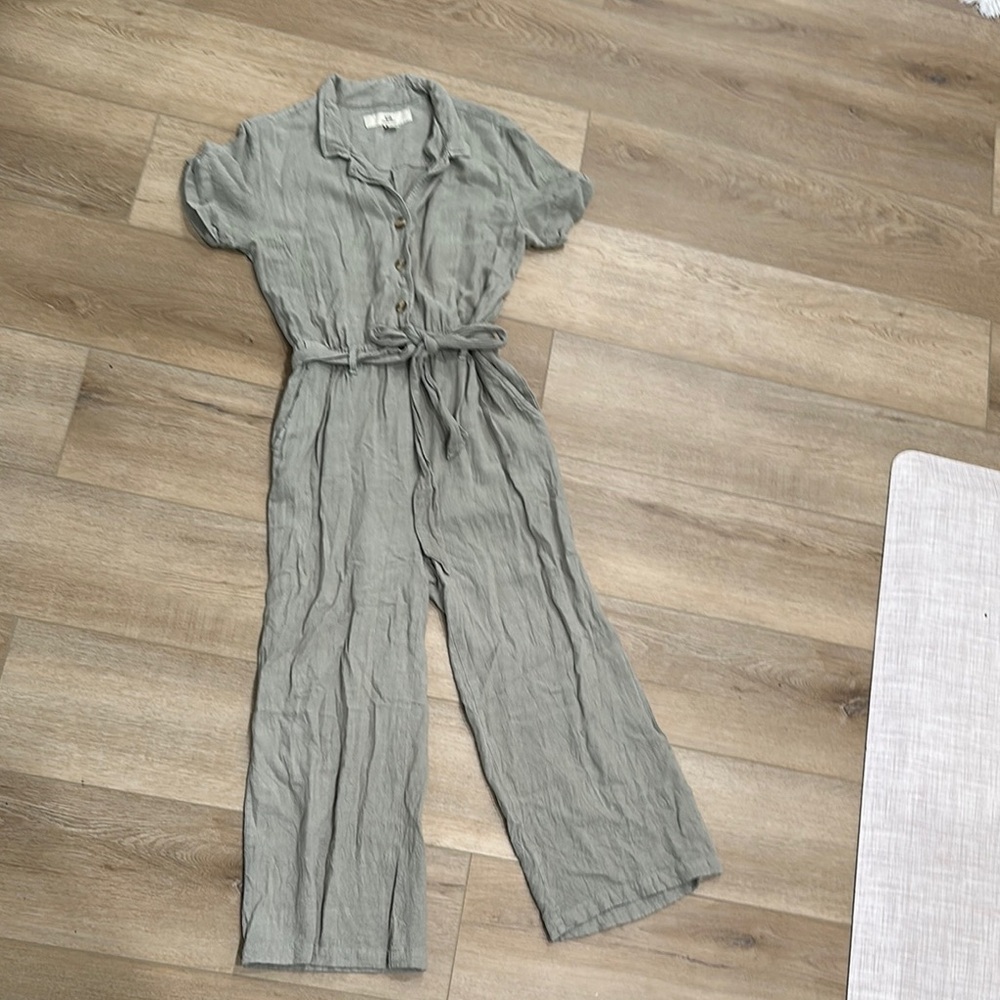 Thread & Supply Green Jumpsuit